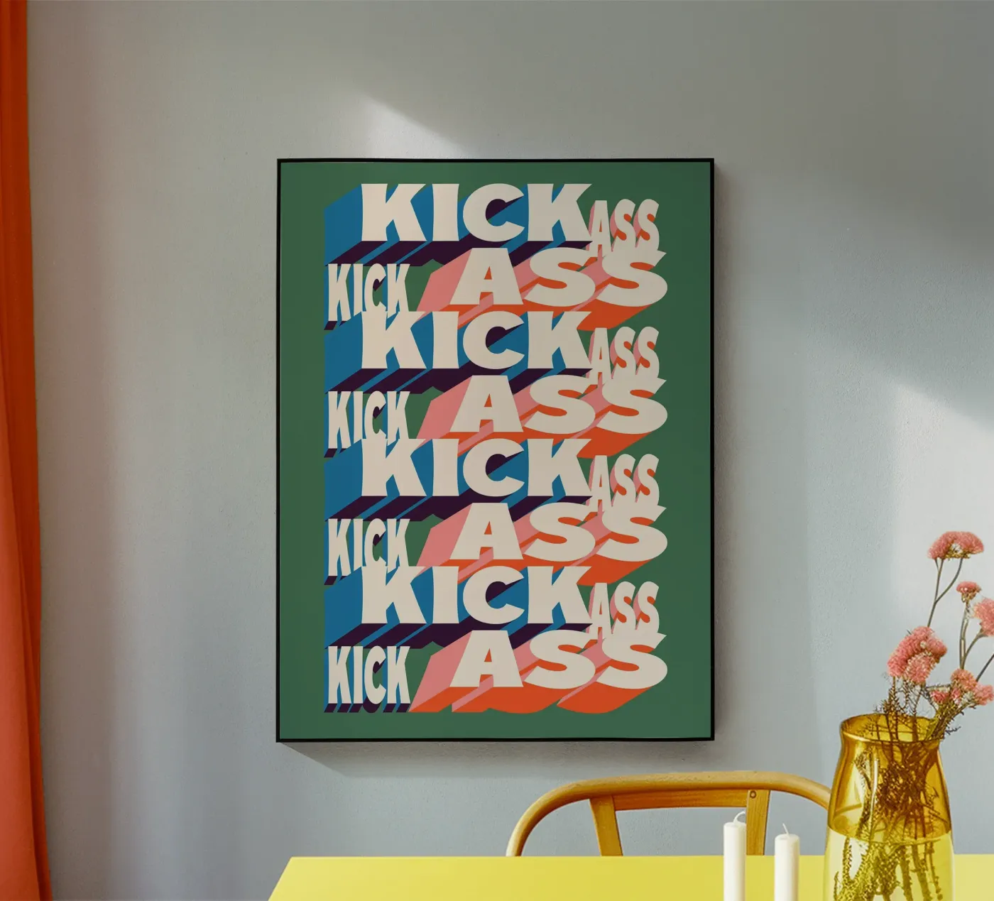 KICK ASS plexiglas de Mat Voyce