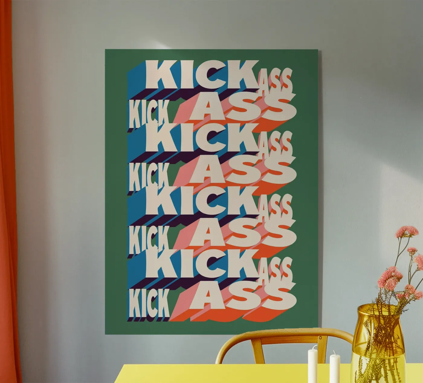 KICK ASS plexiglas de Mat Voyce