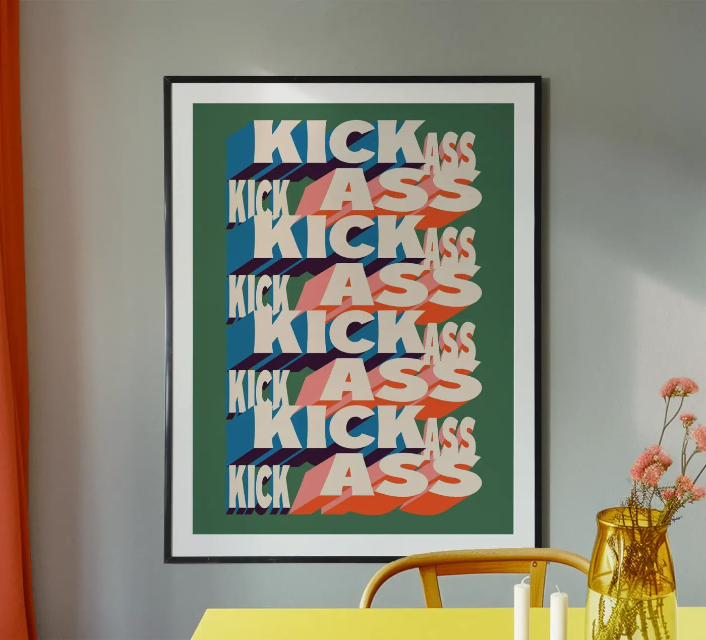 KICK ASS poster van Mat Voyce
