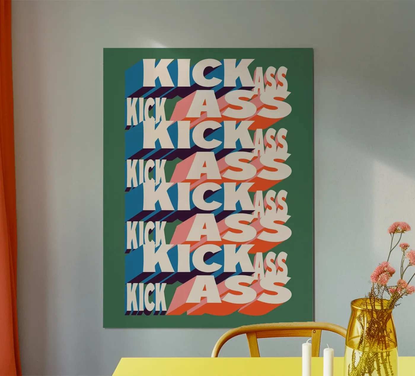 KICK ASS poster van Mat Voyce