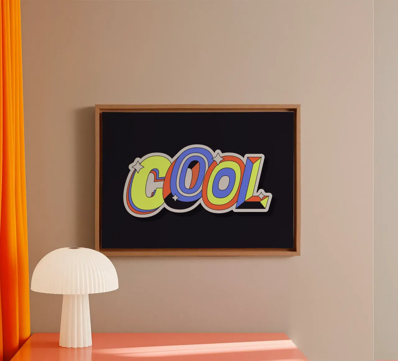 COOL canvas with Floater frame by Mat Voyce
