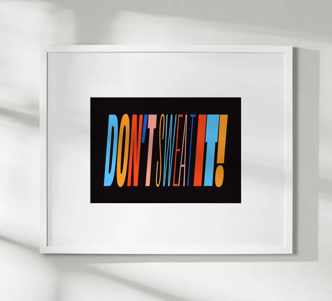 Don't Sweat It! poster da Mat Voyce