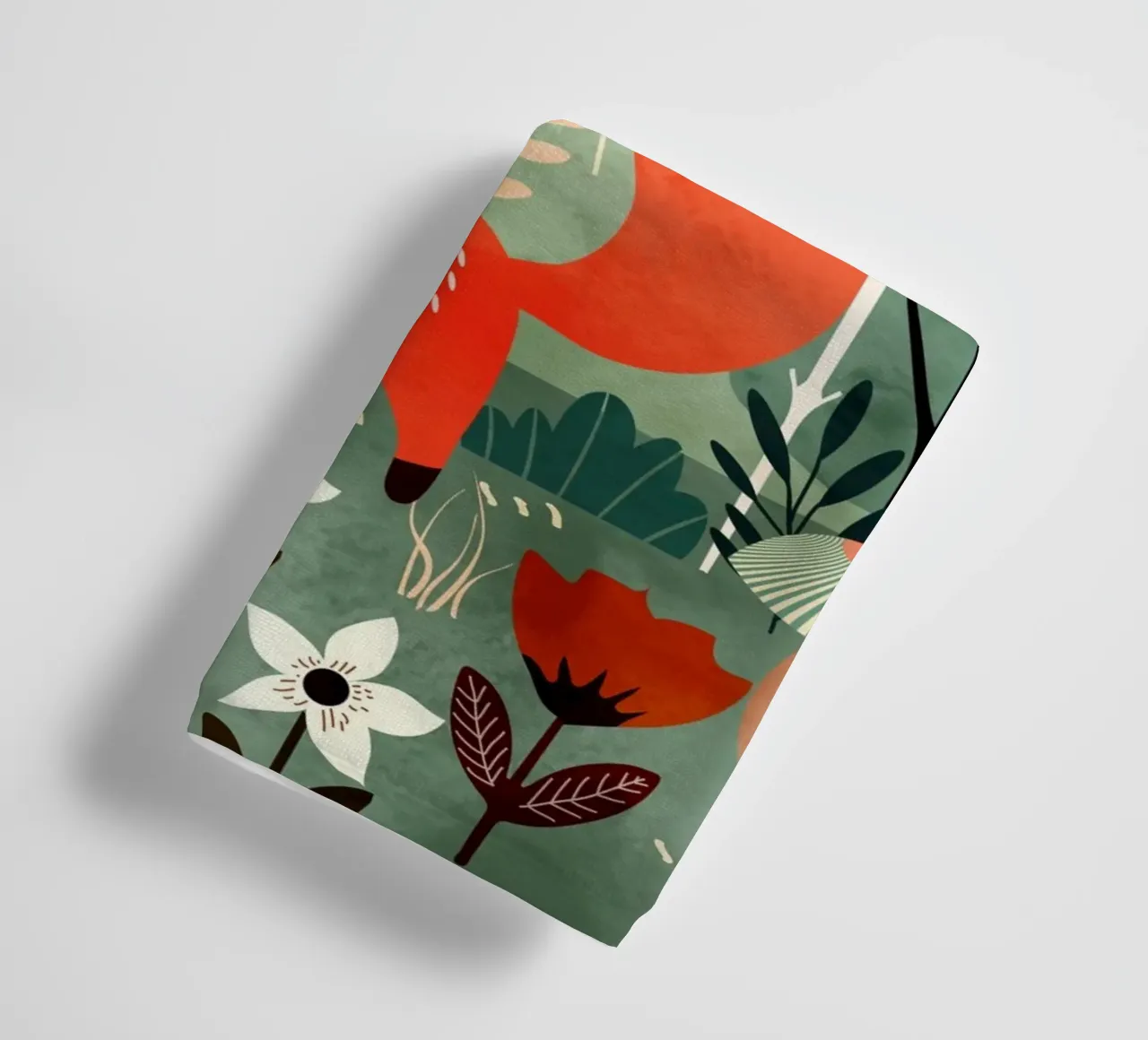 Joyeux renard dans la forêt ensoleillée serviette de bain de namosh