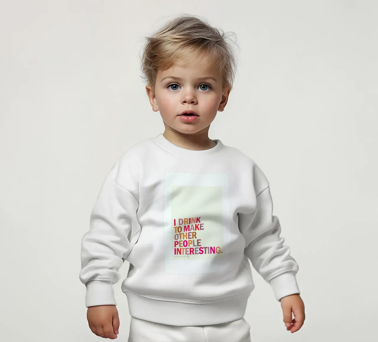 Groucho Interesting felpa neonato da Visual Philosophy