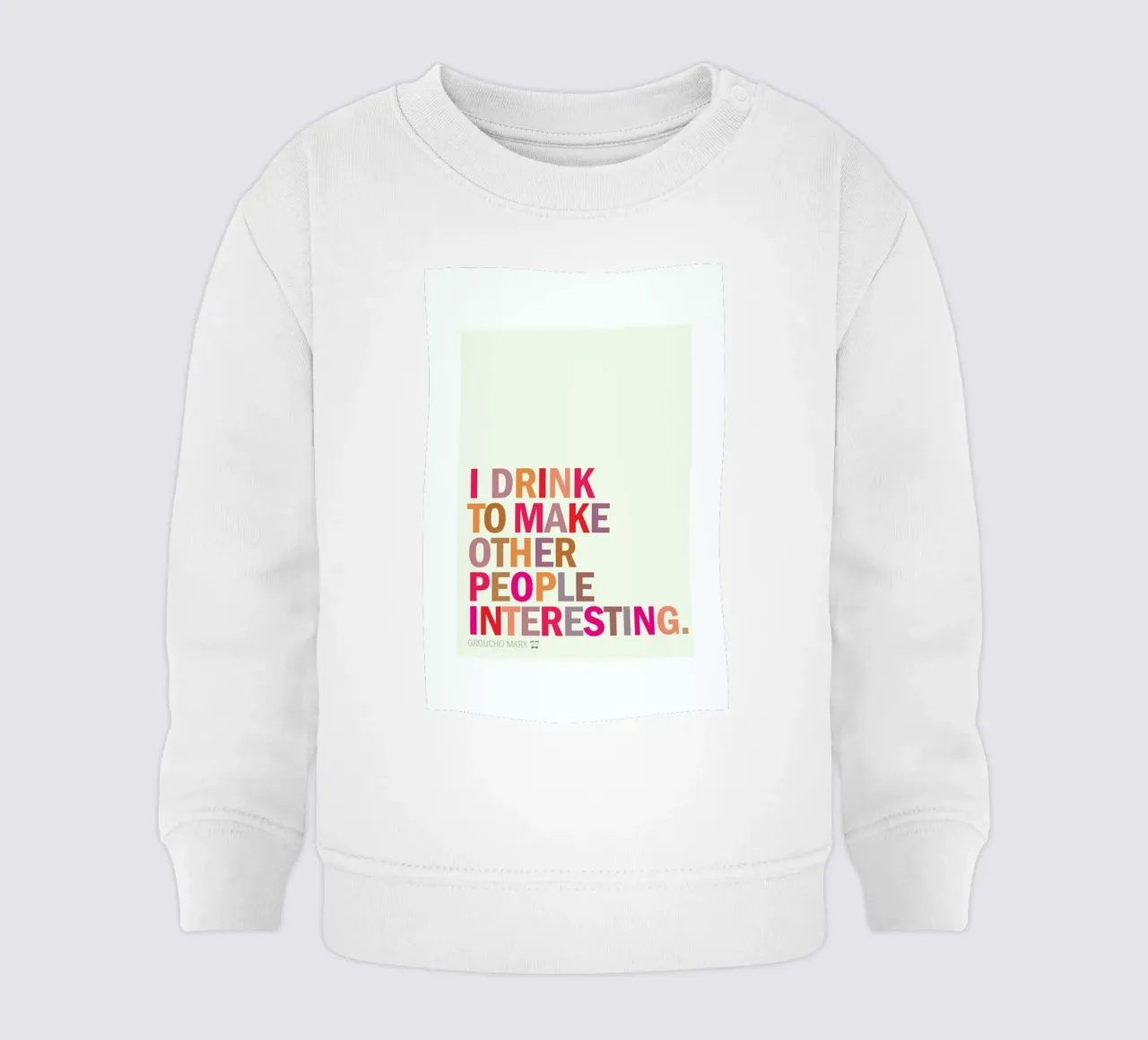 Groucho Interesting felpa neonato da Visual Philosophy