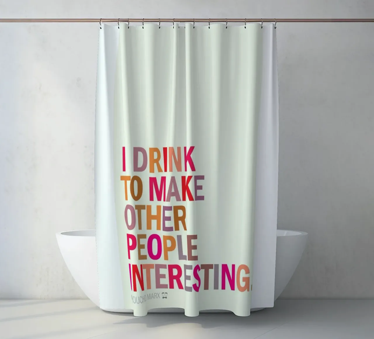 Groucho Interesting tenda da doccia da Visual Philosophy