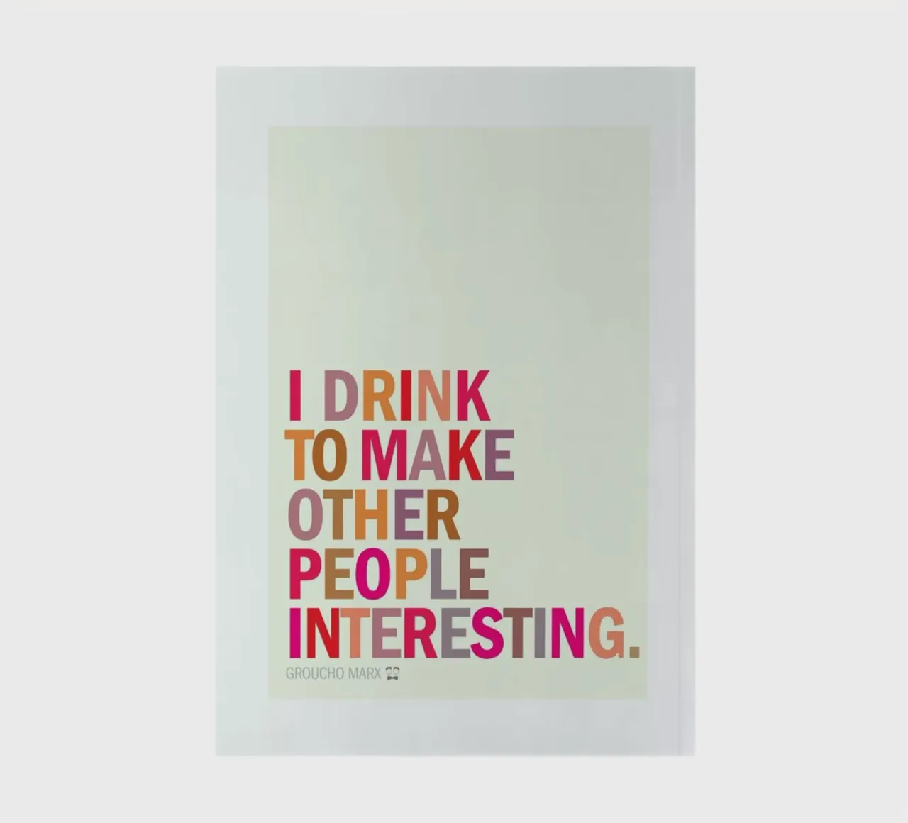 Groucho Interesting diario da Visual Philosophy