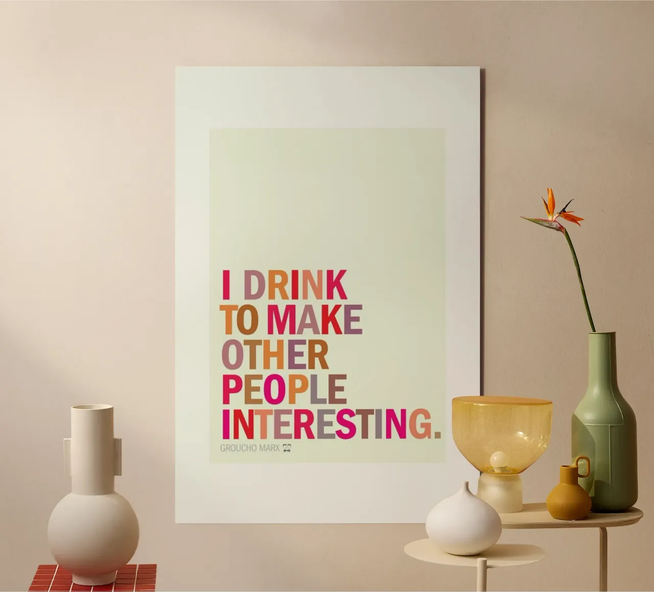 Groucho Interesting alluminio dibond da Visual Philosophy
