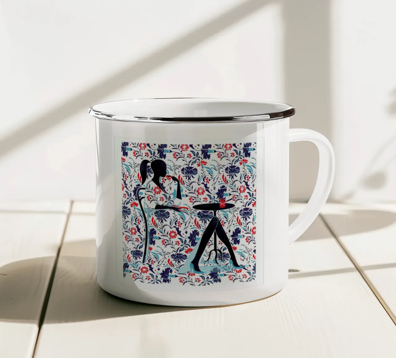 Istanbul enamel mug by Pietari Posti