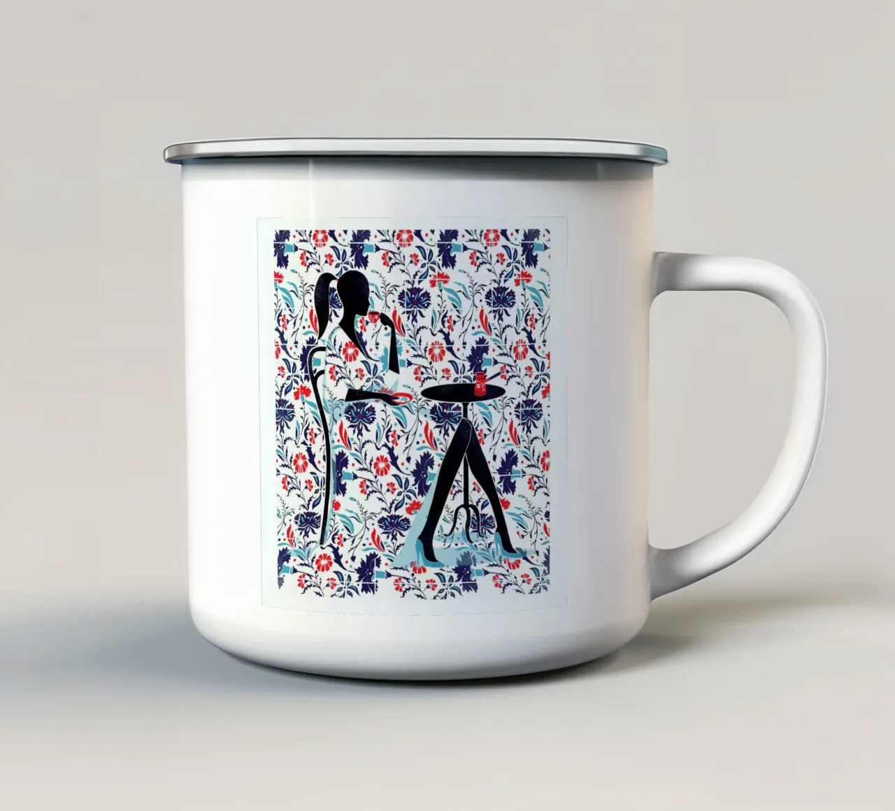 Istanbul enamel mug by Pietari Posti
