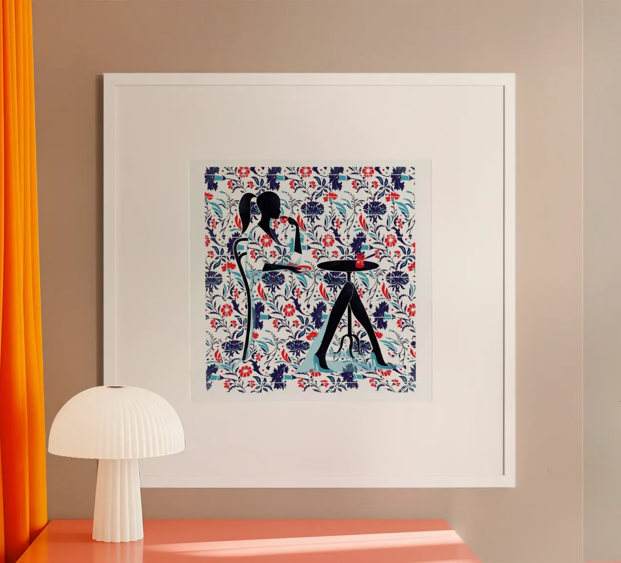 Istanbul poster with wooden frame by Pietari Posti
