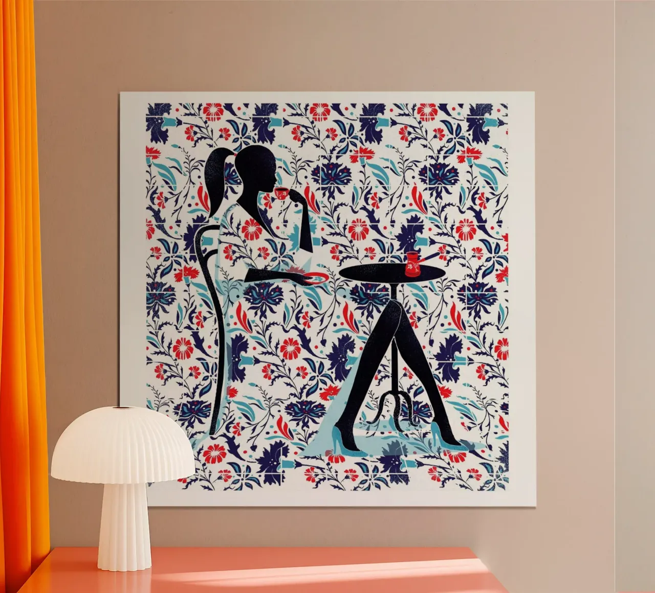 Istanbul poster with wooden frame by Pietari Posti