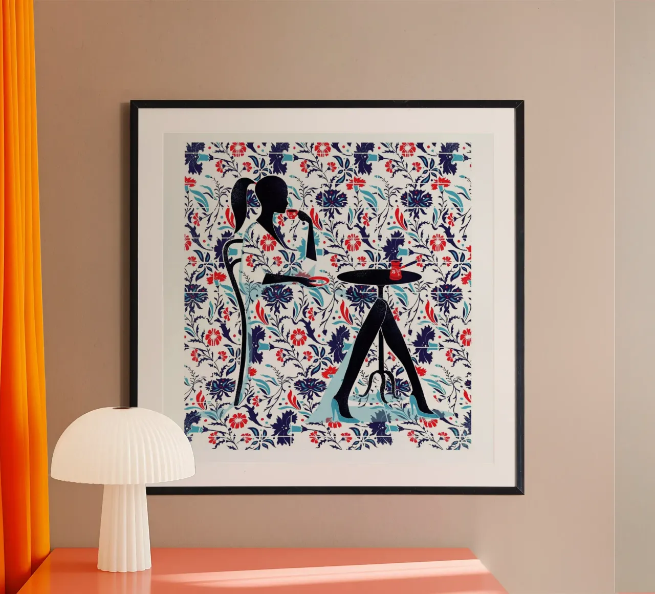 Istanbul poster with wooden frame by Pietari Posti