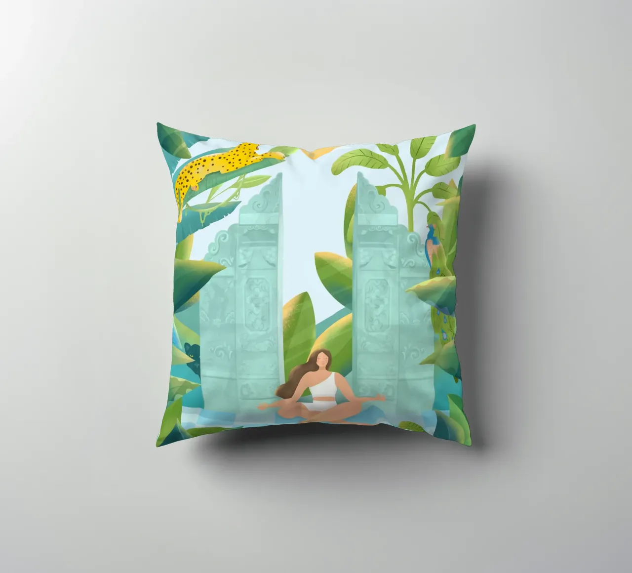 Jungle Zen cuscino da PetrArts