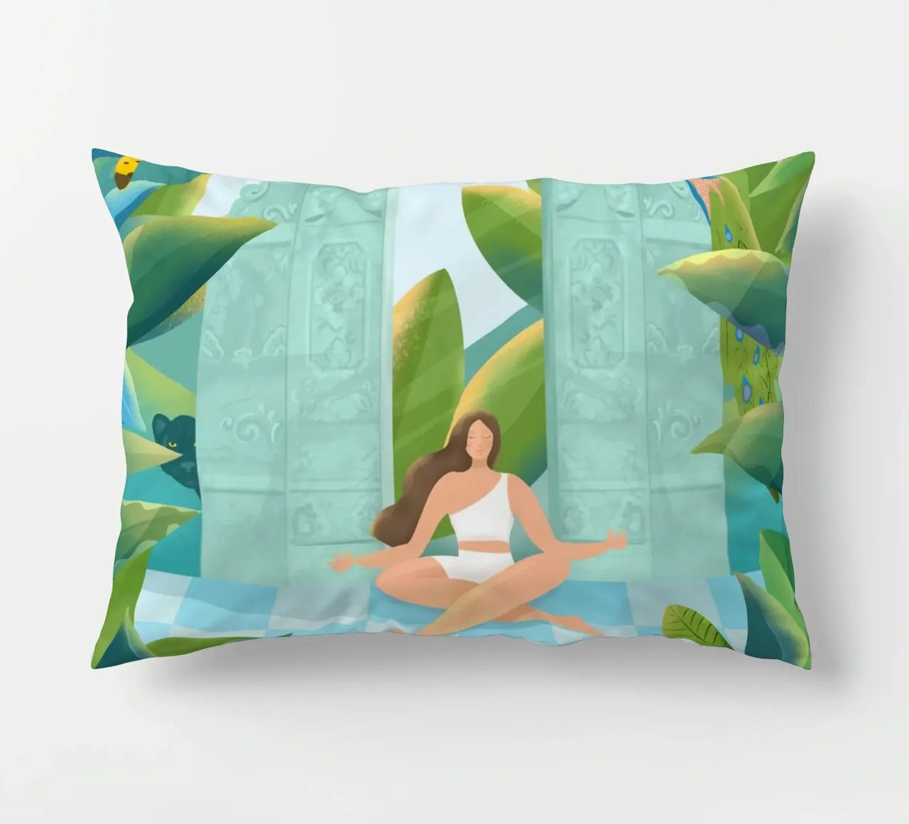 Jungle Zen cuscino da PetrArts