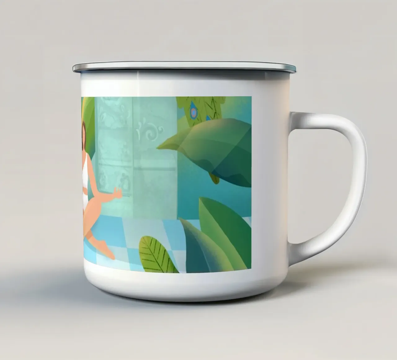 Jungle Zen tazza in smalto da PetrArts