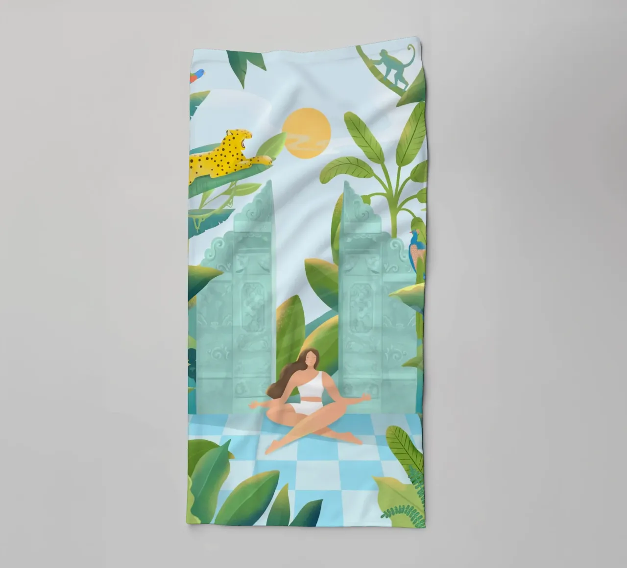 Jungle Zen asciugamano da bagno da PetrArts