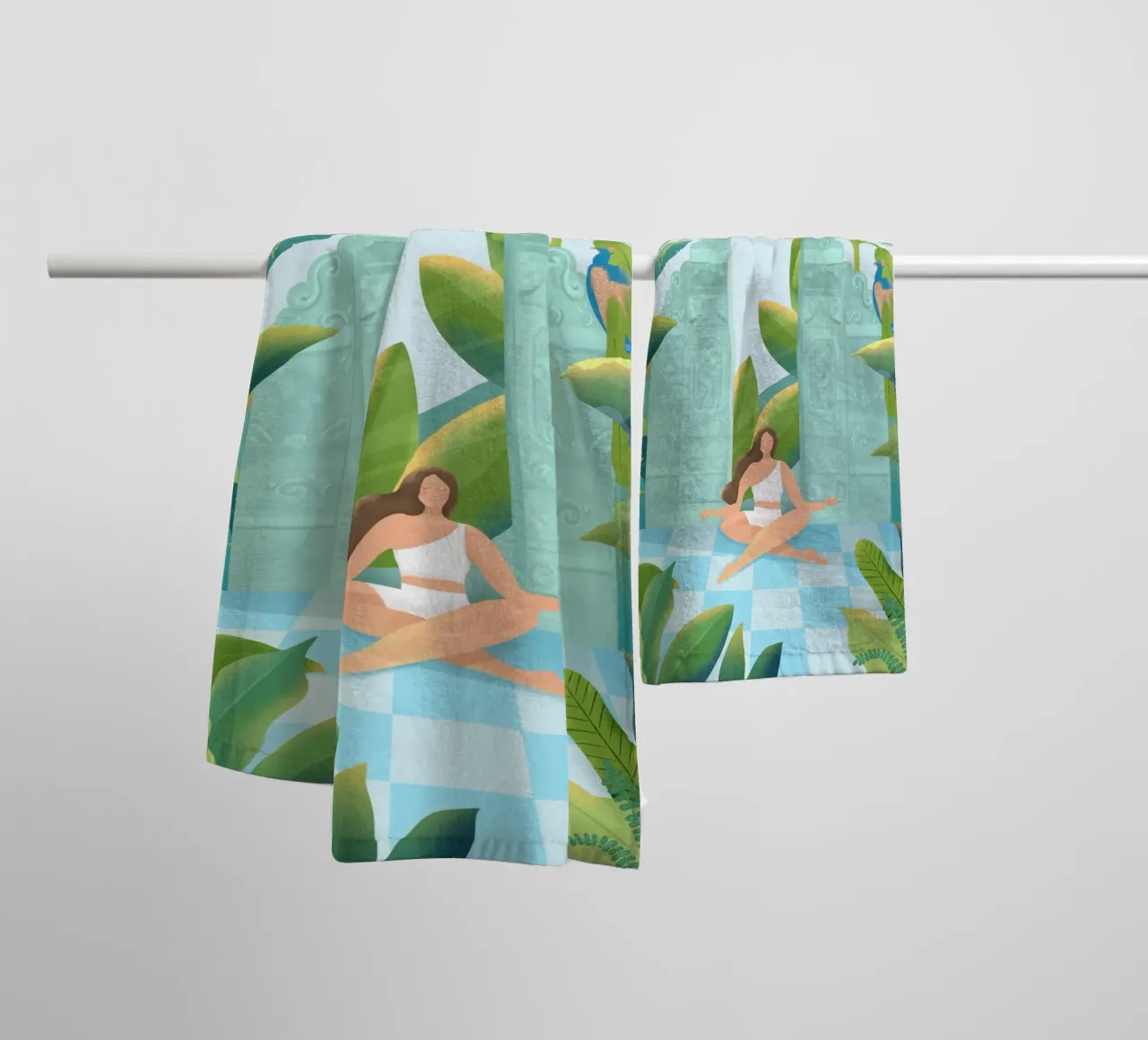 Jungle Zen asciugamano da bagno da PetrArts