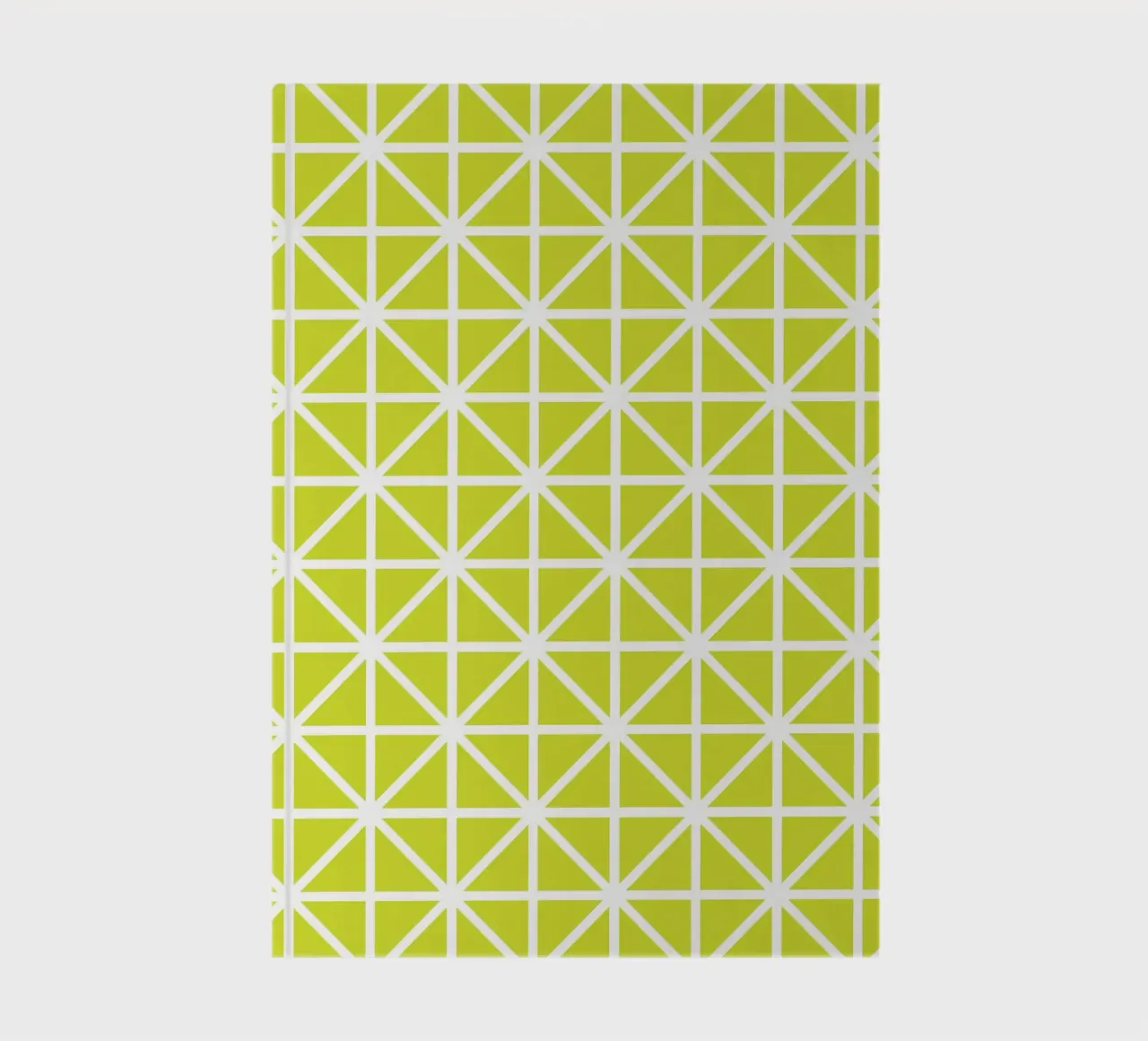 Citrus Grid - Motif géométrique vert lime carnet de notes de kookiepixel