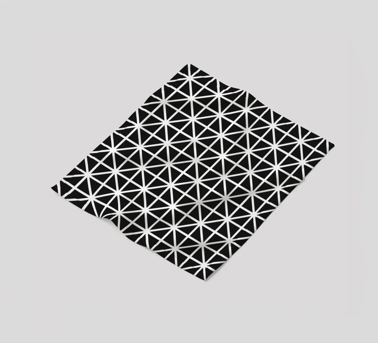 Monochrome Grid Pattern - Minimalist Geometric Design fleece blanket by kookiepixel