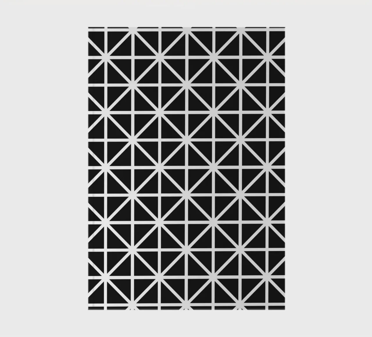 Monochrome Grid Pattern - Minimalist Geometric Design notebook by kookiepixel