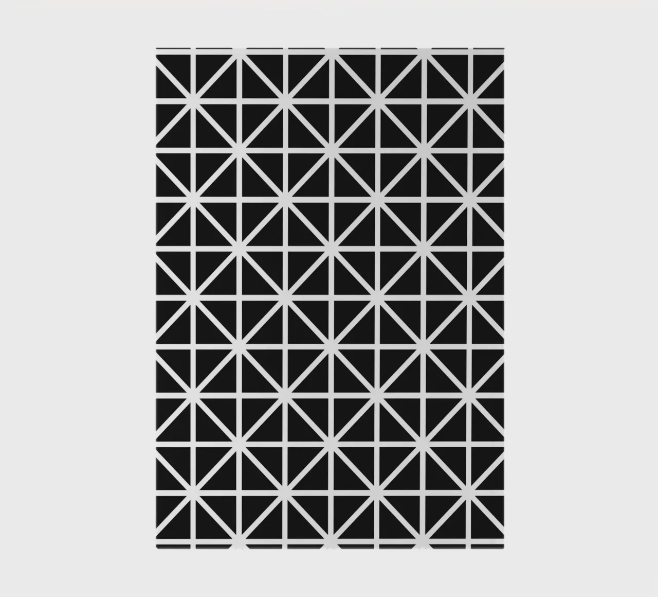 Monochrome Grid Pattern - Minimalist Geometric Design notebook by kookiepixel