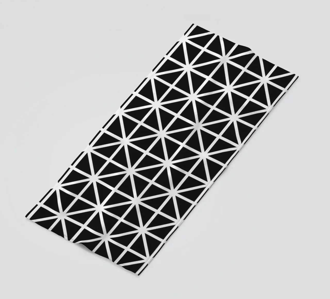 Monochrome Grid Pattern - Minimalist Geometric Design beach towel by kookiepixel