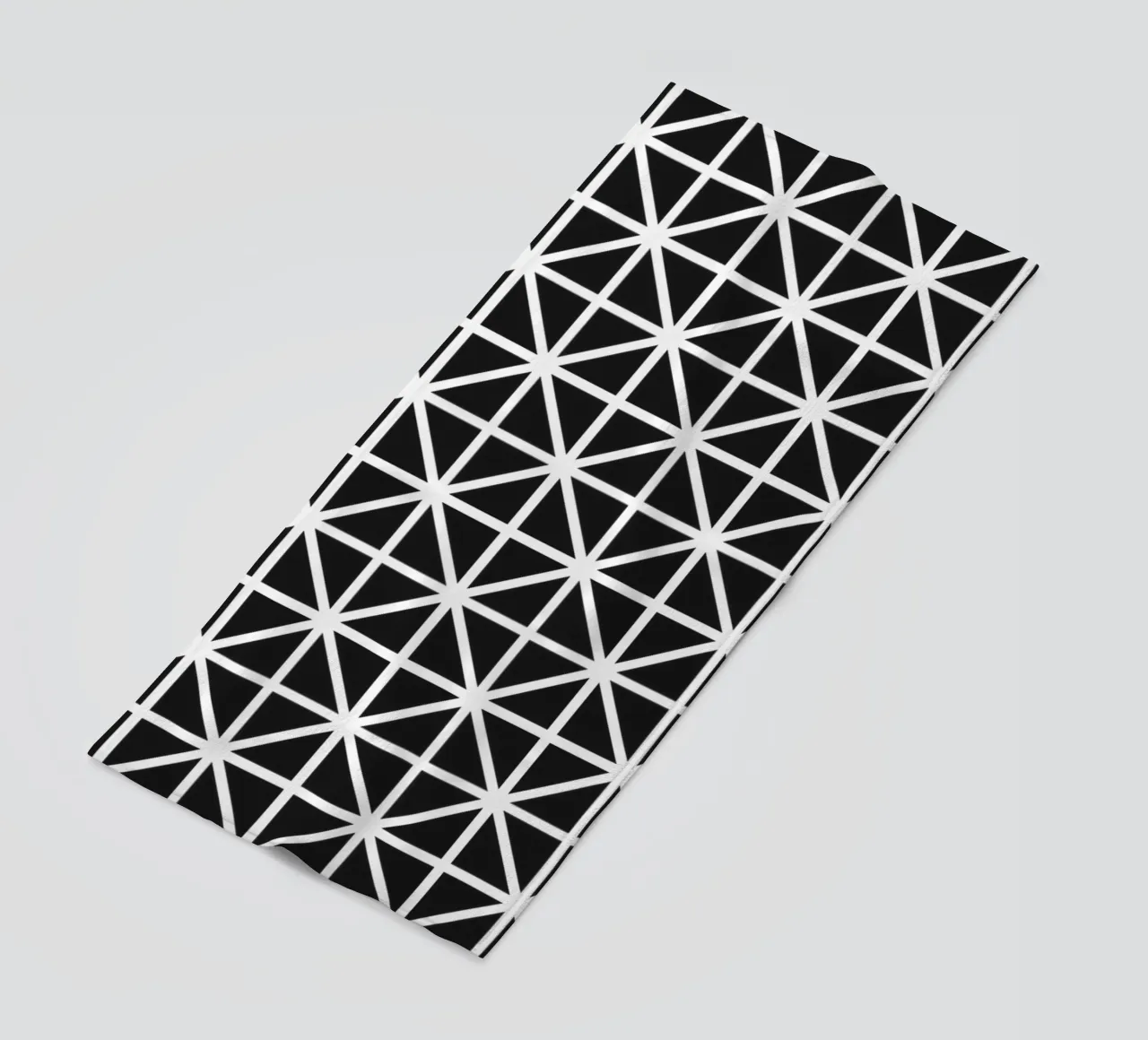 Monochrome Grid Pattern - Minimalist Geometric Design beach towel by kookiepixel