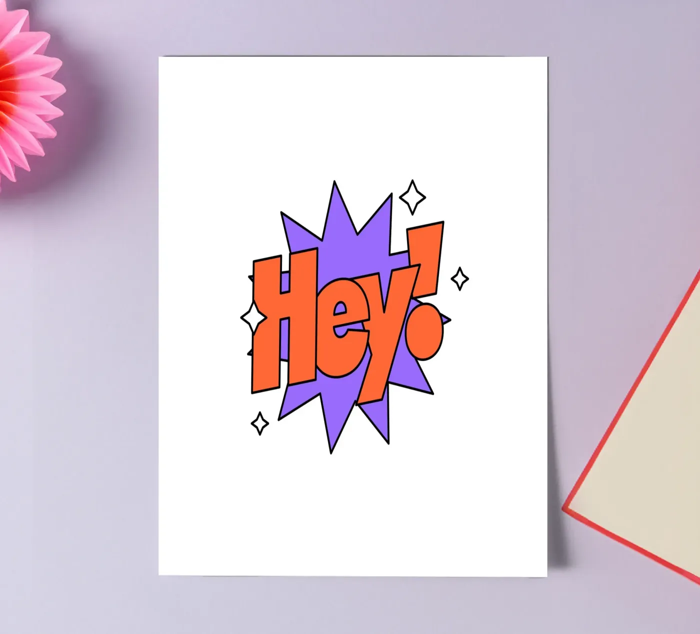 Hey! sticker sheet by Mat Voyce