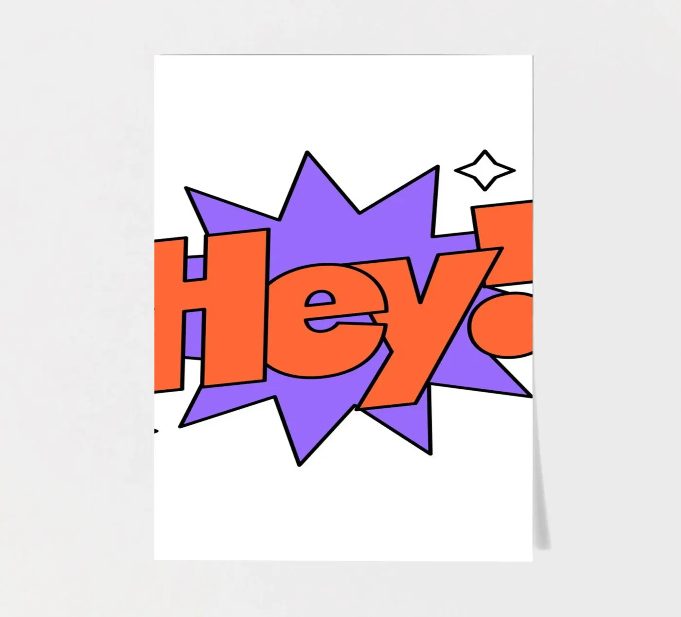 Hey! sticker sheet by Mat Voyce