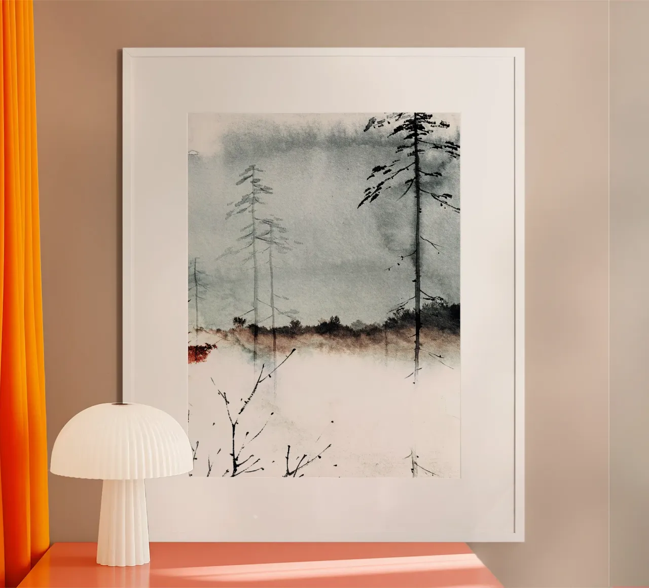 Japan Harmony No 1 poster con telaio in plastica da treechild