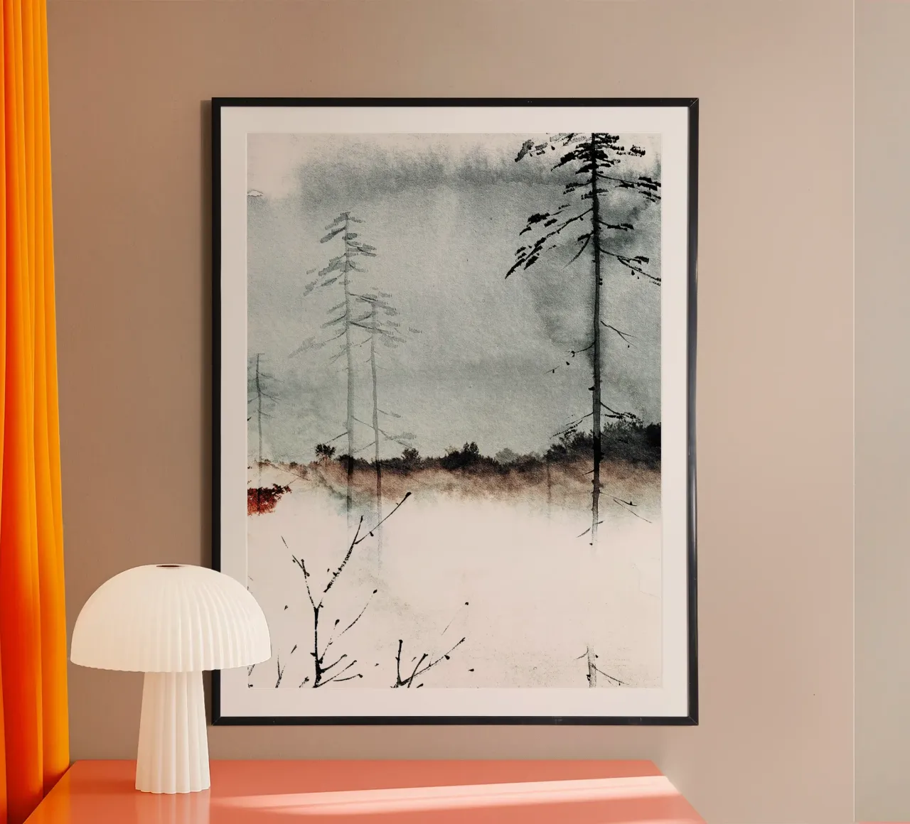 Japan Harmony No 1 poster con telaio in plastica da treechild