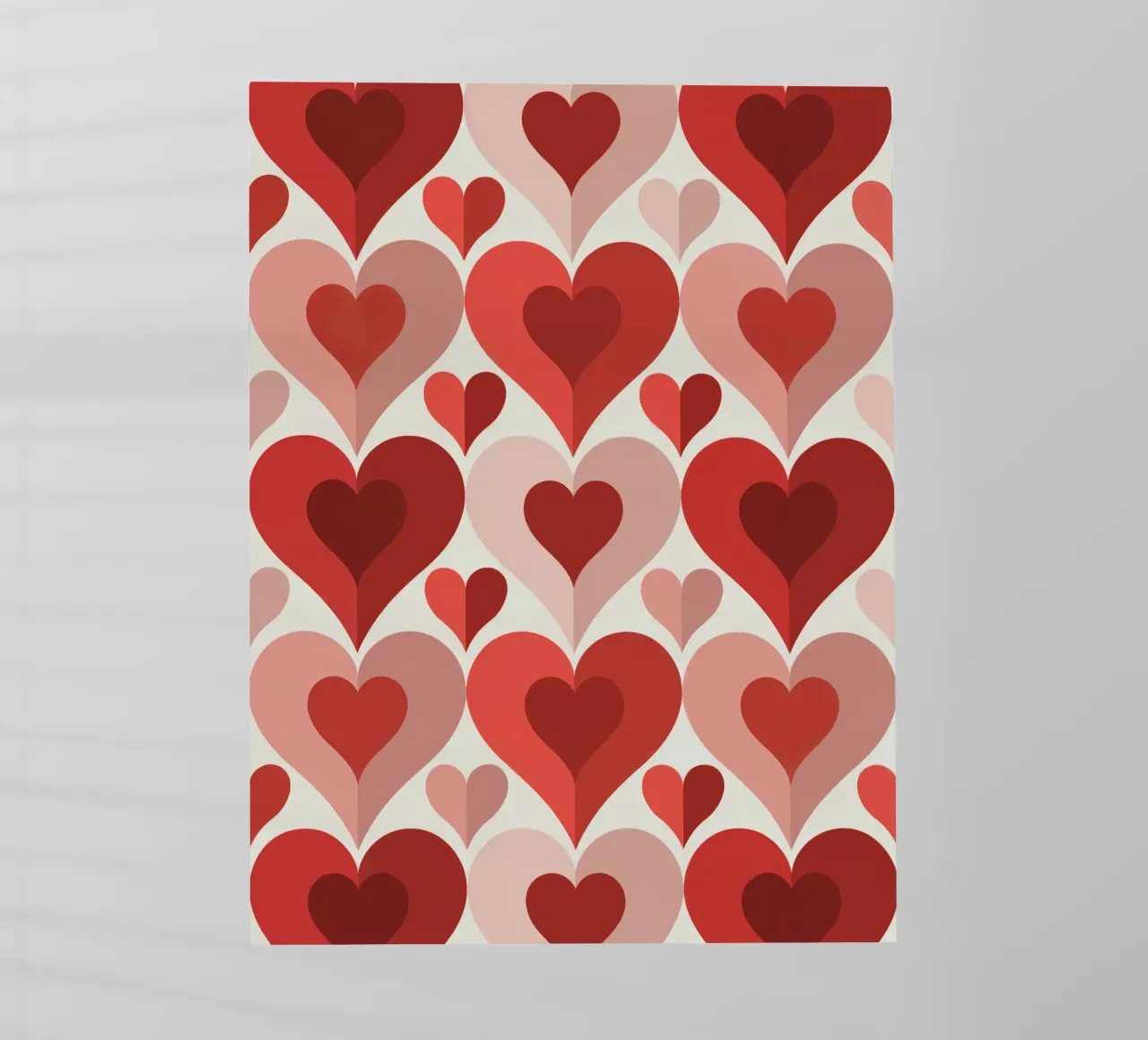 Repeat Heart Pattern pellicola backlit da Shark Printables