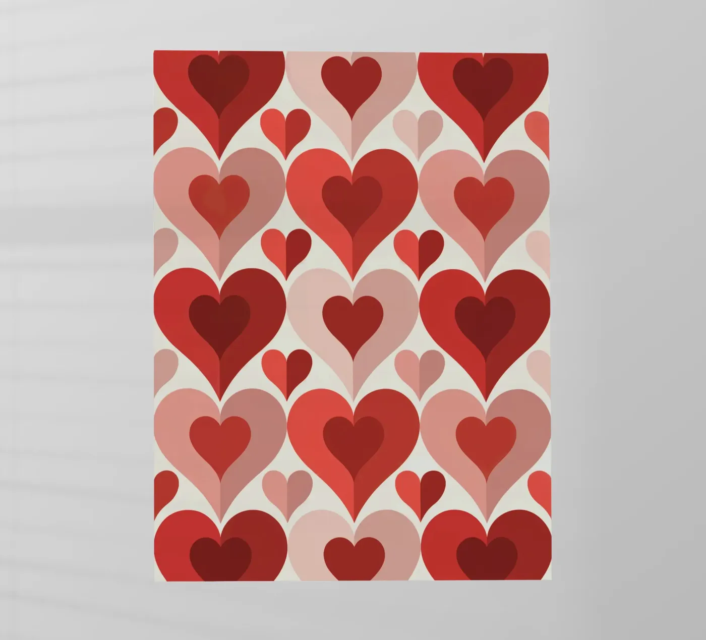 Repeat Heart Pattern backlit film by Shark Printables