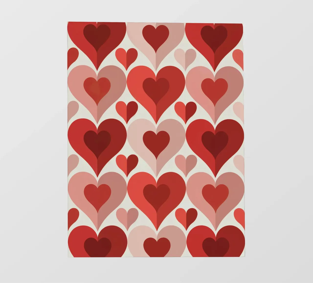 Repeat Heart Pattern pellicola backlit da Shark Printables