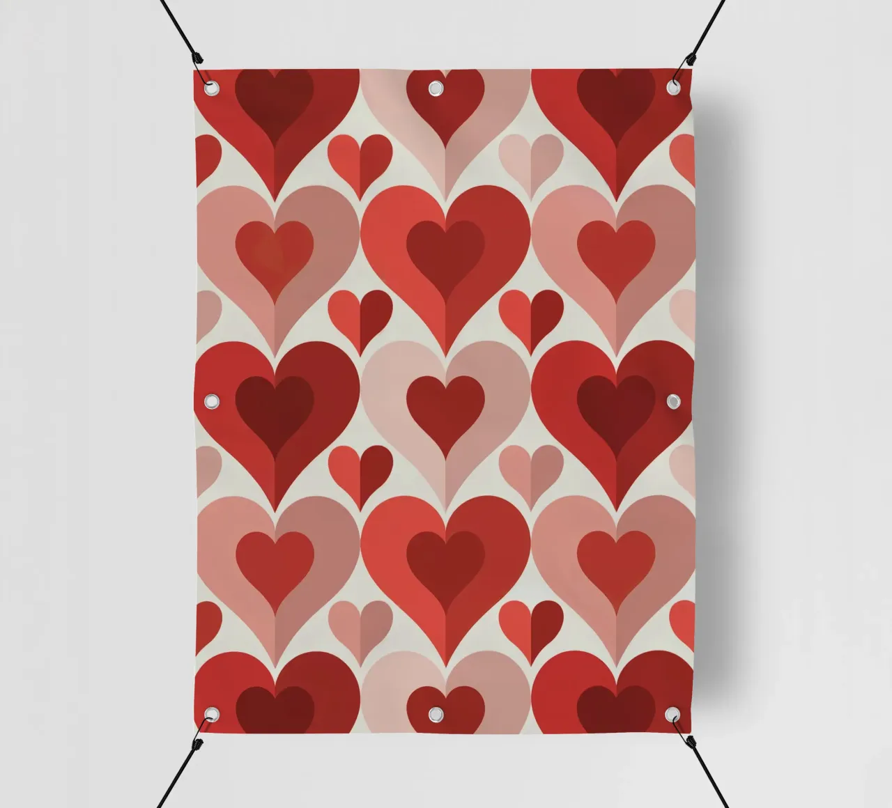 Wiederholung des Herzmusters PVC Plane von Shark Printables