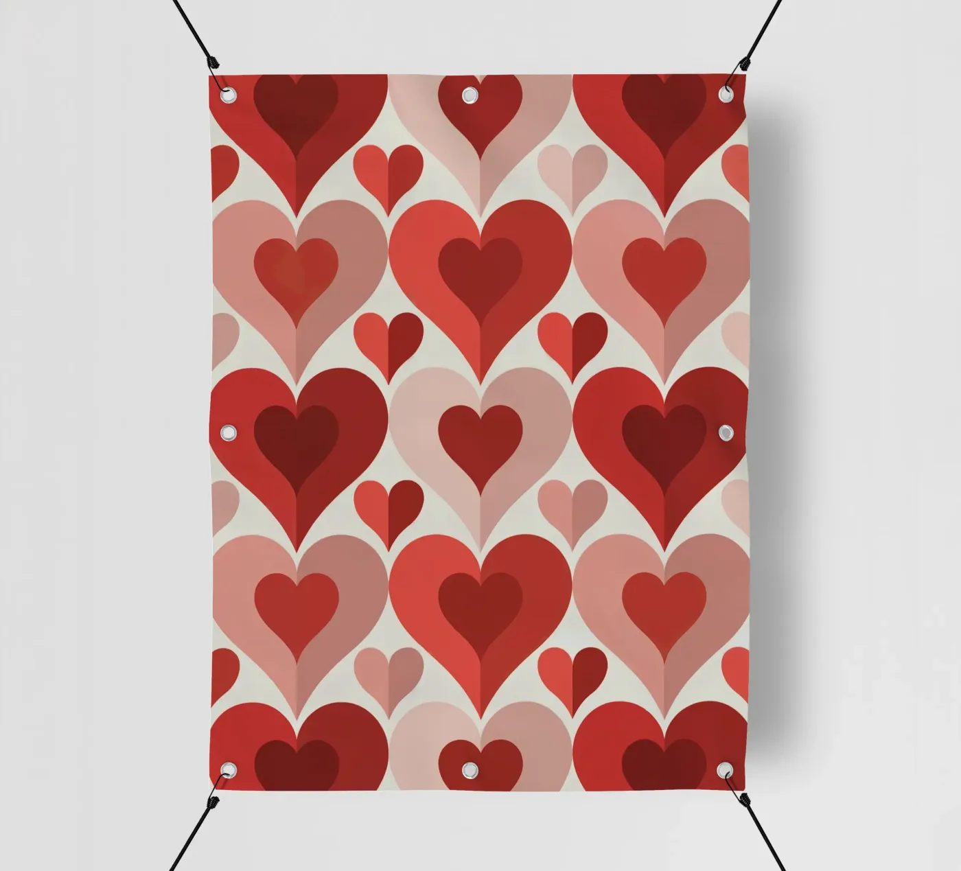 Ripetere il motivo del cuore telo in pvc da Shark Printables