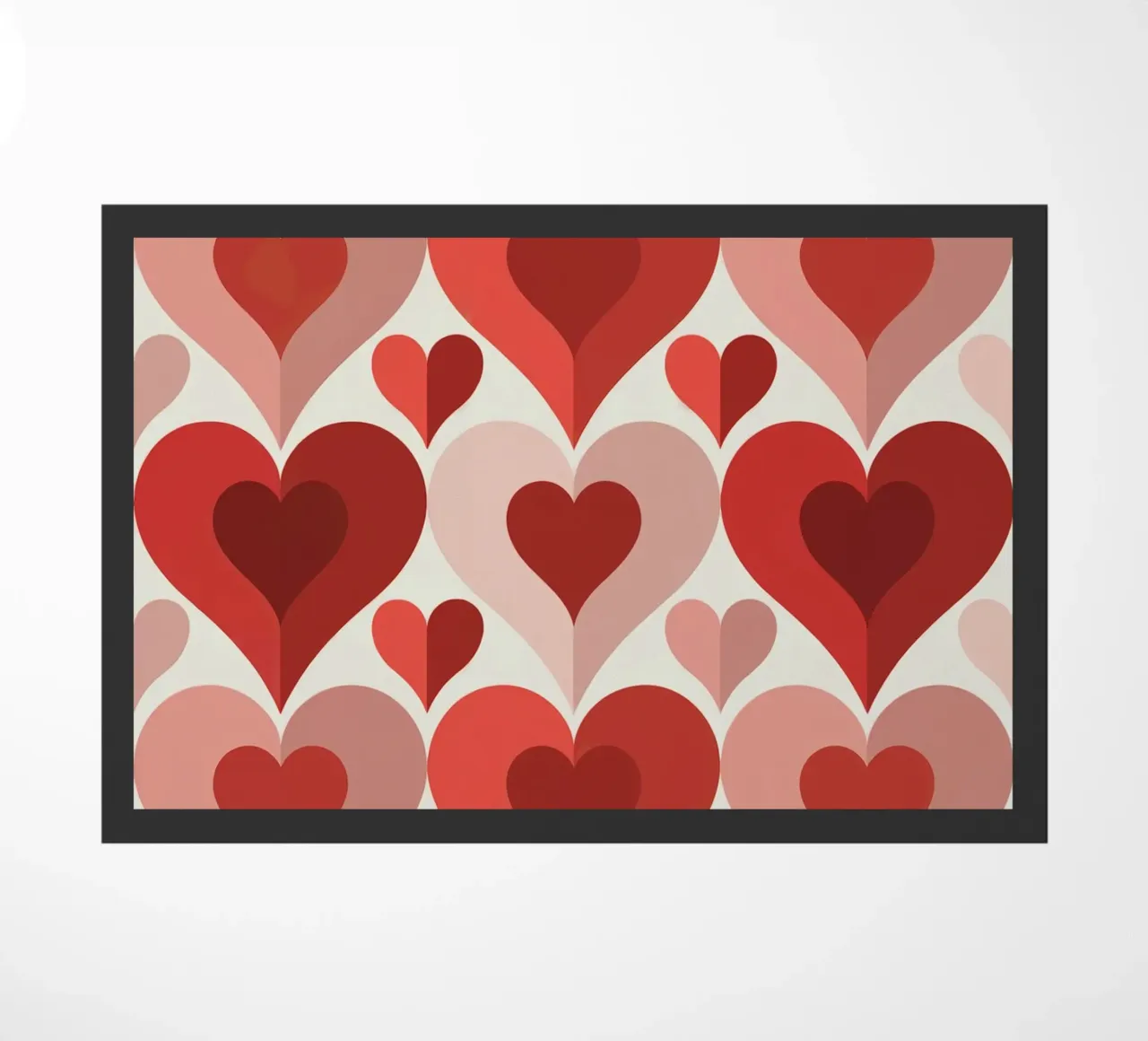 Ripetere il motivo del cuore zerbino da Shark Printables