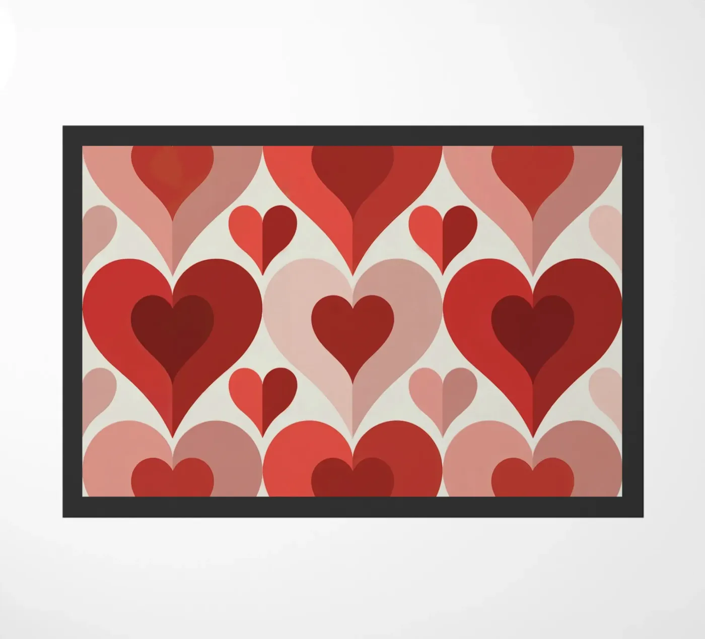 Repeat Heart Pattern Fußmatte von Shark Printables