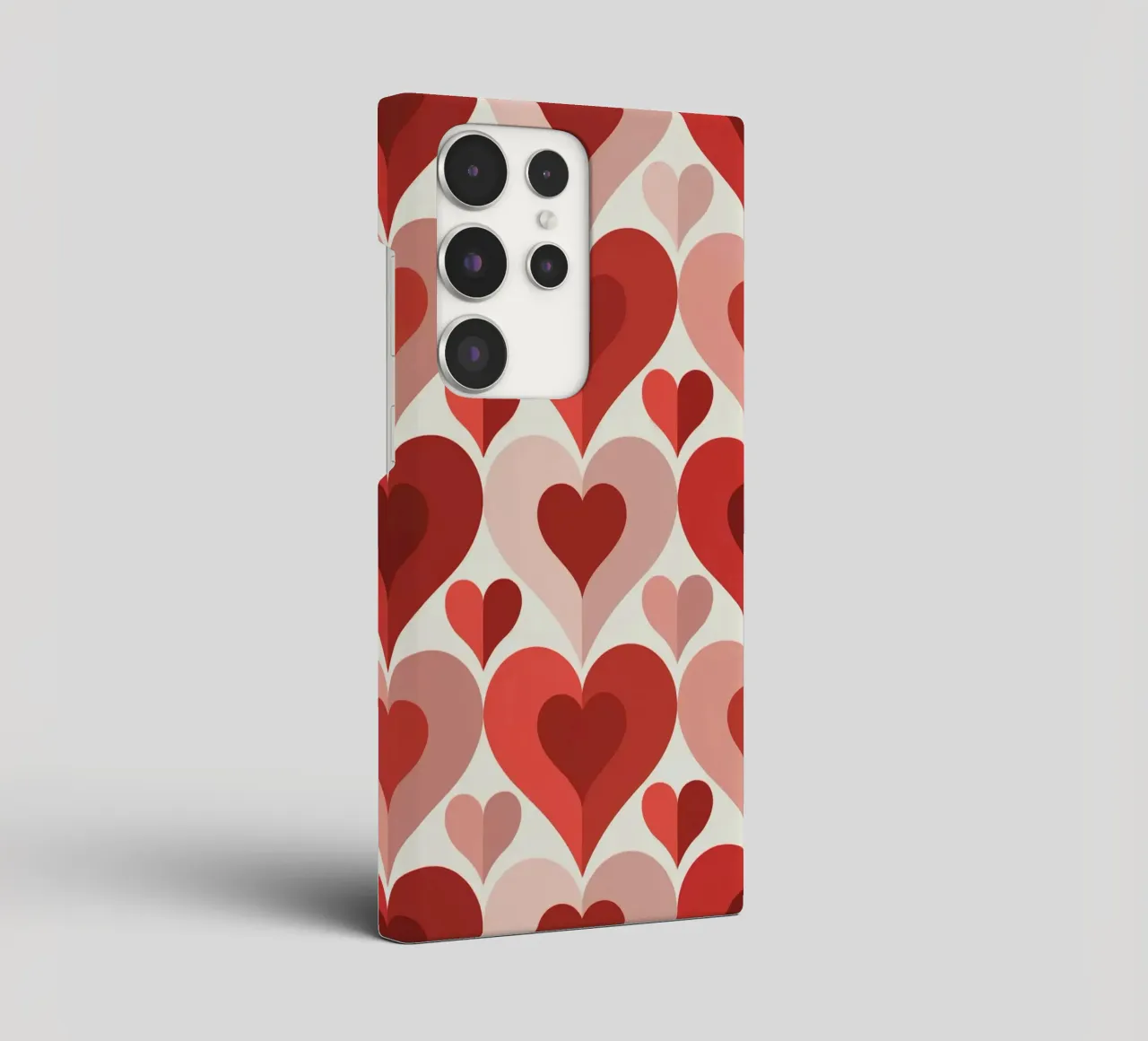 Repeat Heart Pattern cover samsung da Shark Printables