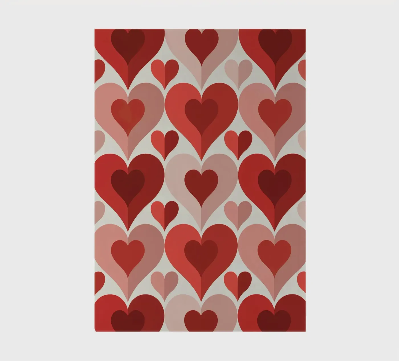 Repeat Heart Pattern Notizbuch von Shark Printables