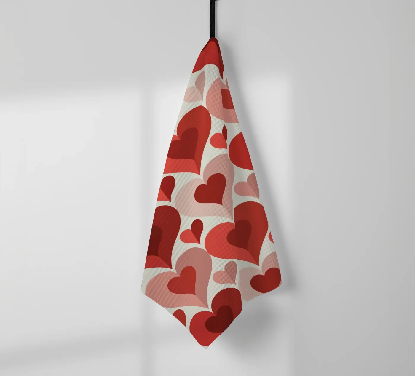 Repeat Heart Pattern theedoek van Shark Printables