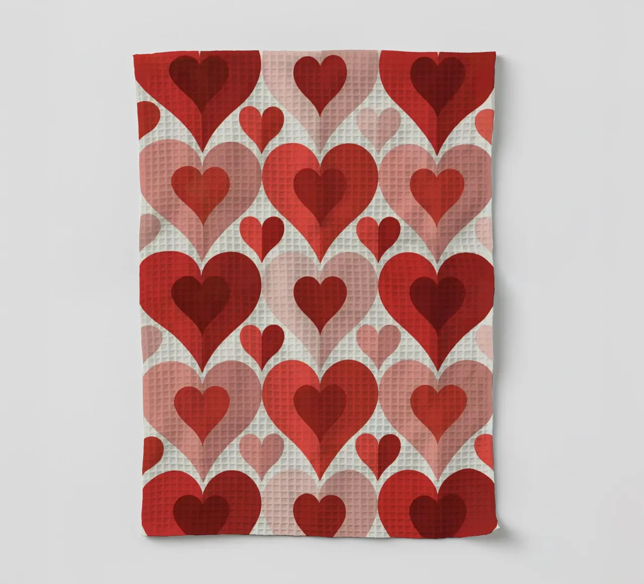Repeat Heart Pattern torchon de Shark Printables
