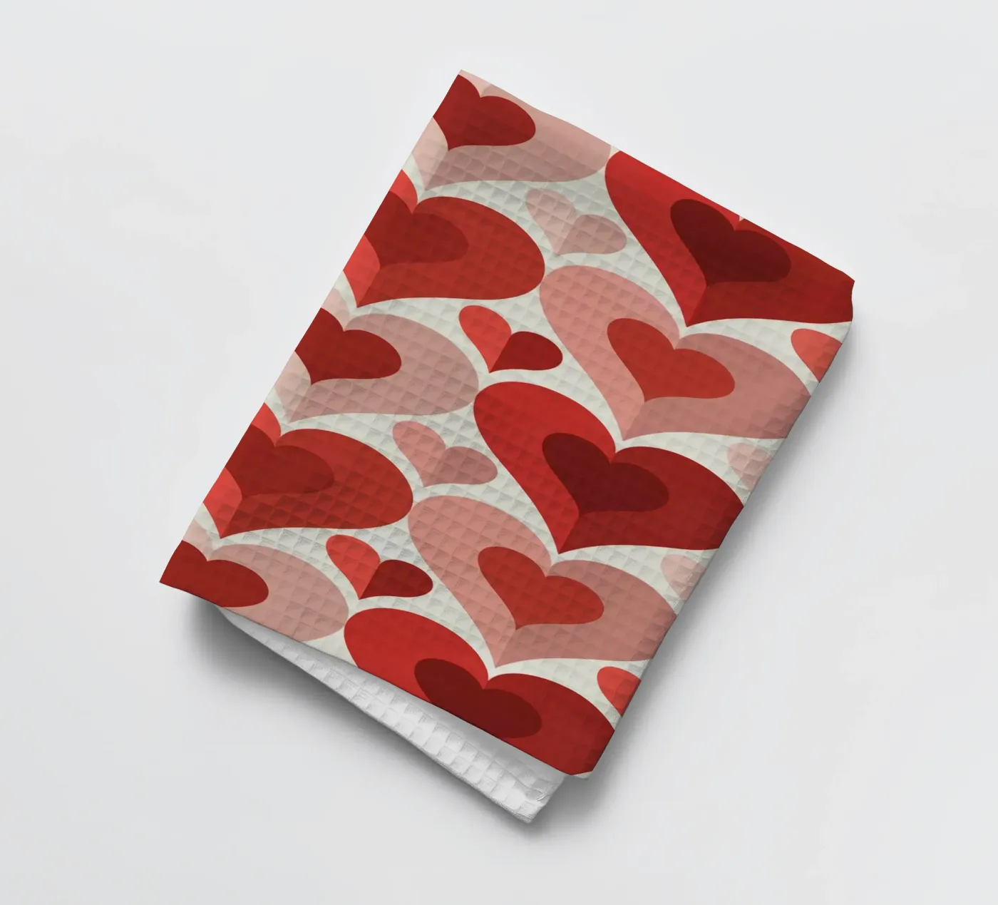 Repeat Heart Pattern theedoek van Shark Printables