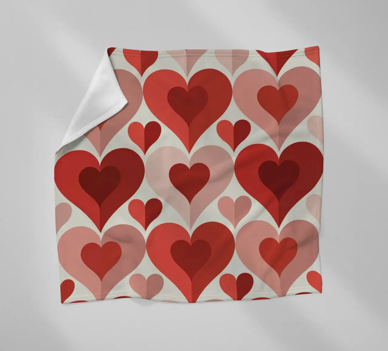 Répéter le motif du cœur plaid polaire de Shark Printables