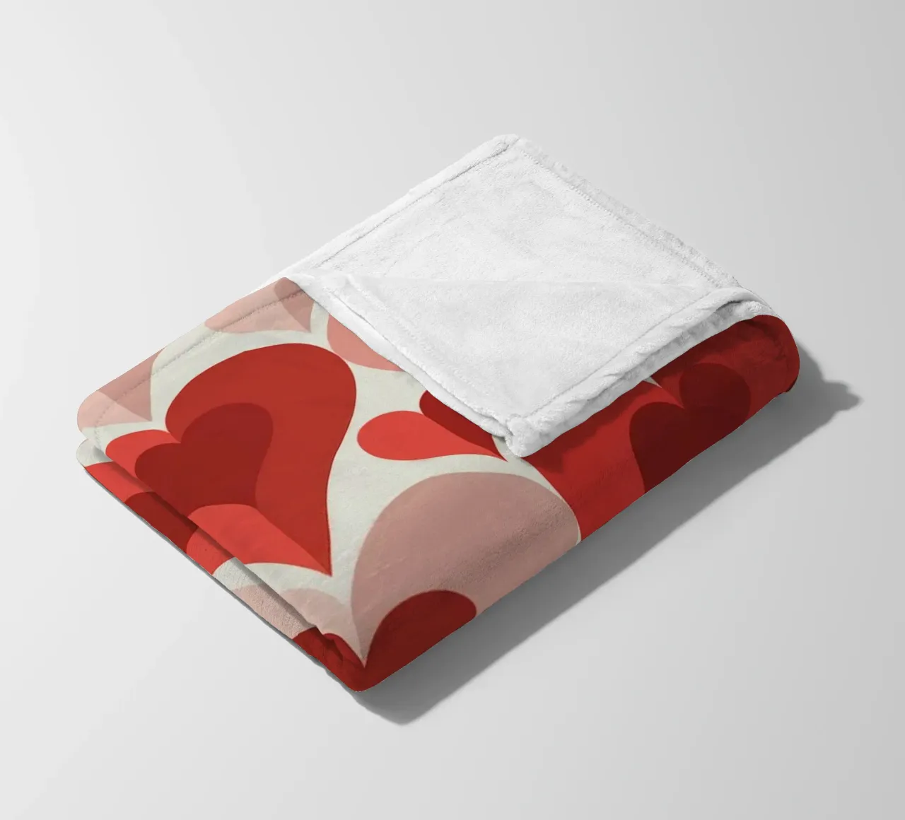 Répéter le motif du cœur plaid polaire de Shark Printables