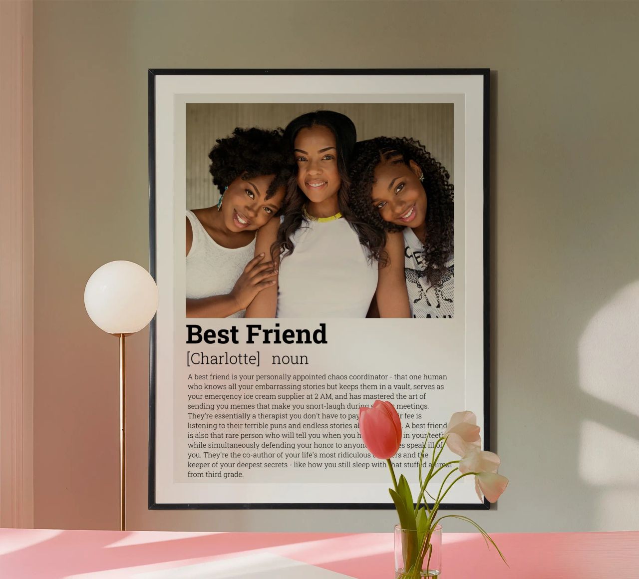 Definición Personalizada Mejor Amigo Divertido poster de Personalized Art