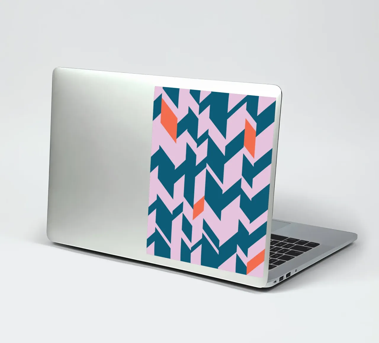 Kühnes Chevron-Print - Geometrisches Design in Teal, Pink und Orange Sticker von kookiepixel