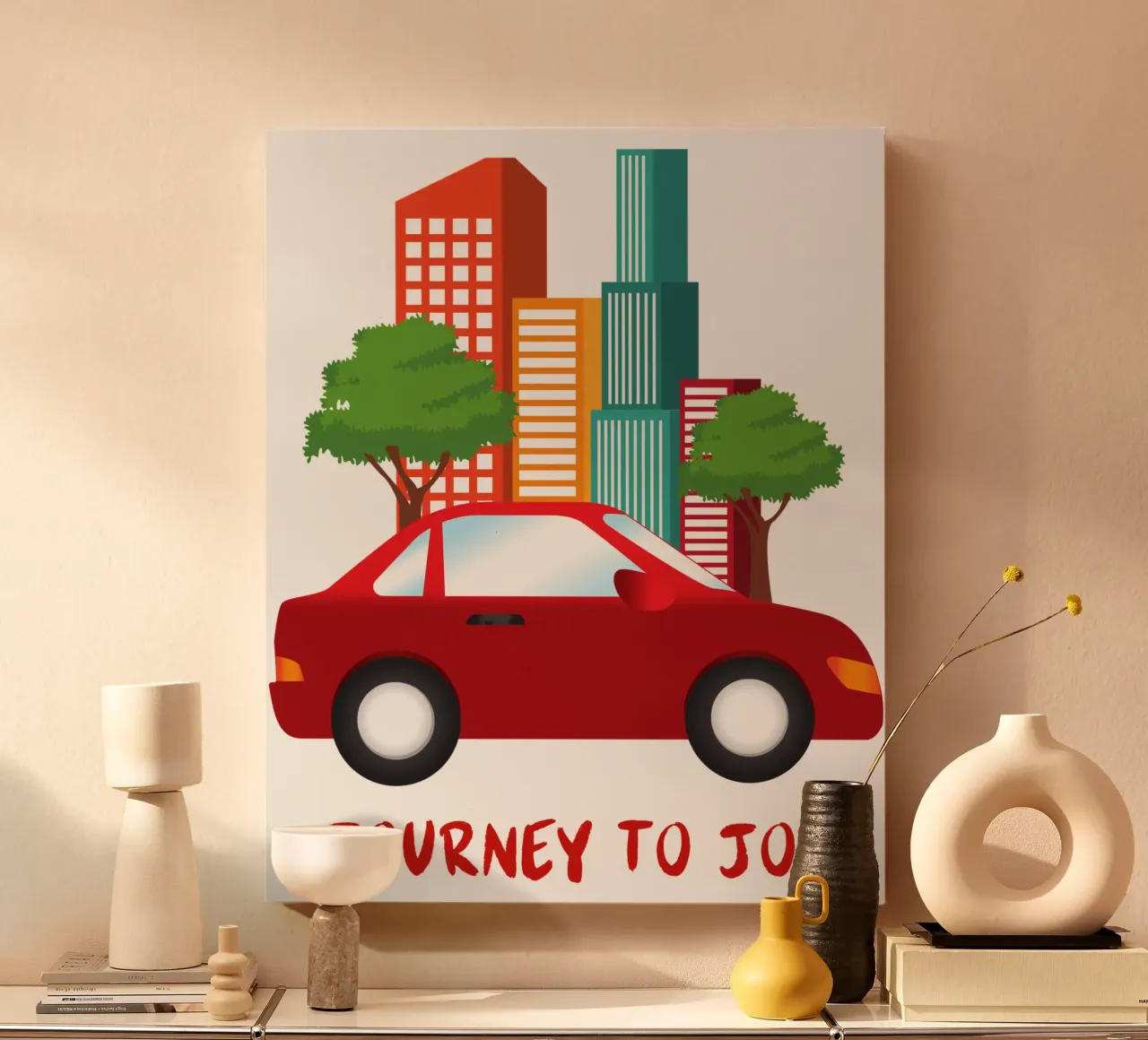 journey to joy canvas with Floater frame by yukihana