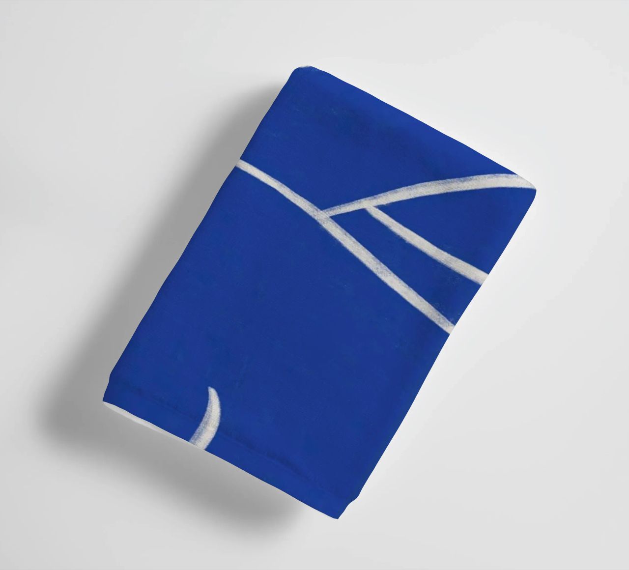 Serene Contour in Blue - Abstract Nude Art Print towel by kookiepixel